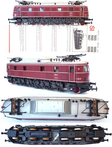 Rivarossi VINTAGE art. 1665 loco DR E19 11 sc H0 C.C. con kit GUNTER B118 x ROCO | Zustand: Usato
