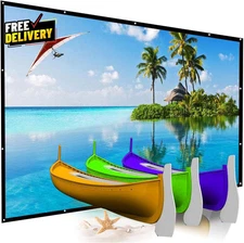 300 Inch Projector Screen Portable Outdoor Movie Screen Big Size Folding HD Proj