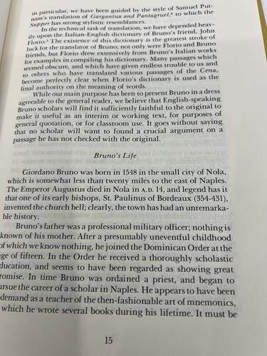 THE ASH WEDNESDAY SUPPER =: LA CENA DE LE CENERI By Giordano Bruno - Hardcover - Imagen 12 de 13