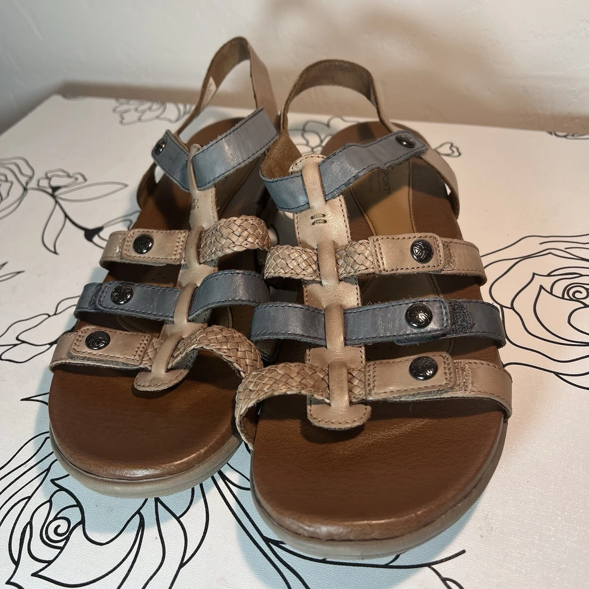 Rockport BYRD Brown Sandals with Adjustable Straps and Sturdy Sole Rockport Brown Sandals for Women for sale | eBay main image 4