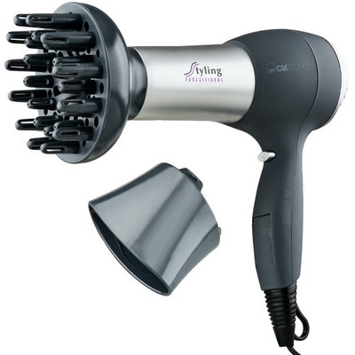 Clatronic HTD 3055 Profi-Haartrockner Föhn+Volumen-Diffusor/Diffuser+Formdüse