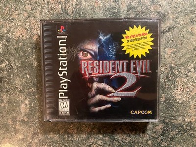 Resident Evil 2 (Sony PlayStation 1, 1998) Black Label PS1 Complete w/Reg Card