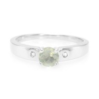 Cavill Ring Prehnit 0,43Ct Sterlingsilber 925 Damen Edelstein GrüN