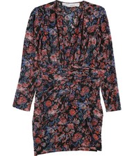 IRO Womens Silk Faux Wrap Dress