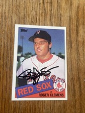 ROGER CLEMENS AUTO Rookie PSA DNA 1985 Topps Baseball 181 Signed AUTO Red Sox