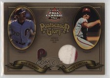 2003 Fleer Fall Classic Memorabilia 25/75 Mike Schmidt Steve Carlton Patch 6h1