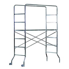 Trabatello ponteggio piattaforma da lavoro in acciaio zincato, con ruote