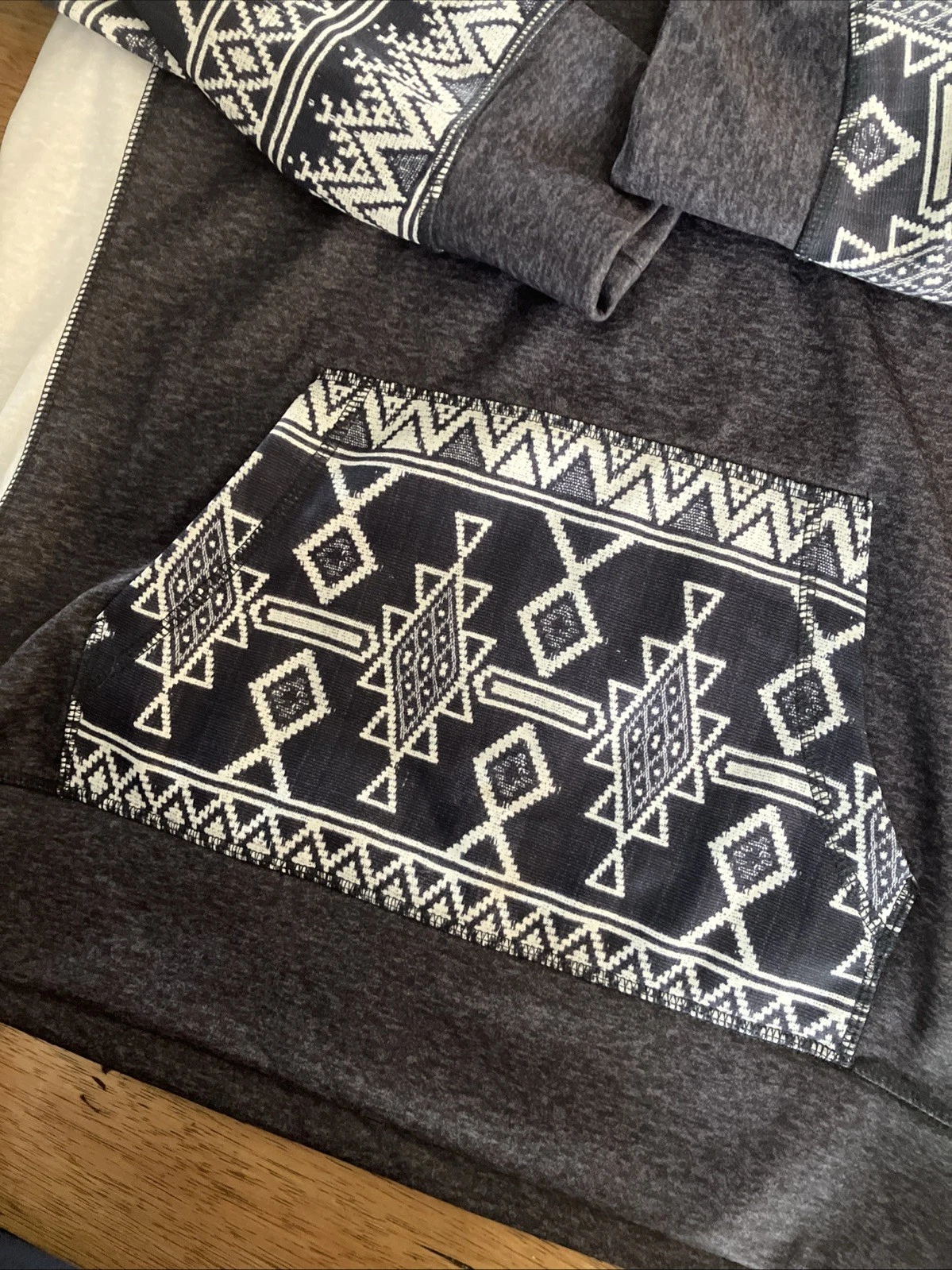 OFF WHITE Burton WB Heron Pullover Dryride Felpa con Cappuccio Blu Grigio Crema Taglia LG