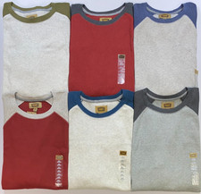 NEW Men's Foundry Big  Tall Long Sleeve Thermal Raglan Shirt