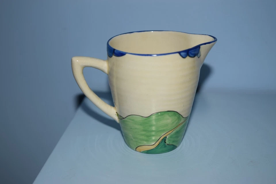 An extremely rare Clarice Cliff Lynton cream jug "Blue Firs" 1933 - image 2 of 4