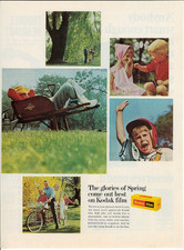 1966 KODAK KODACHROME KODACOLOR Film Box Vintage Magazine Print Advertising