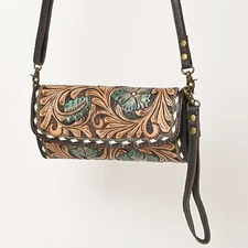 AD American Darling Clutch Hand Tooled Genuine Leather Western Women Bag