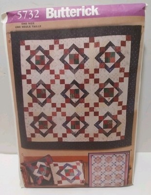 Quilt Butterick Pattern 5732 AUNT NANCY'S Sewing one size UNCUT Vintage 2001