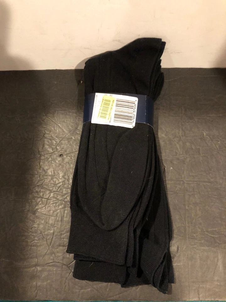 New NWT Set of 3 Polo Ralph Lauren Men's Black Dress Socks Cotton Nylon - Image 3 of 4