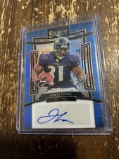 2023 PANINI SELECT JAMAL LEWIS BLUE AUTO /49 BALTIMORE RAVENS