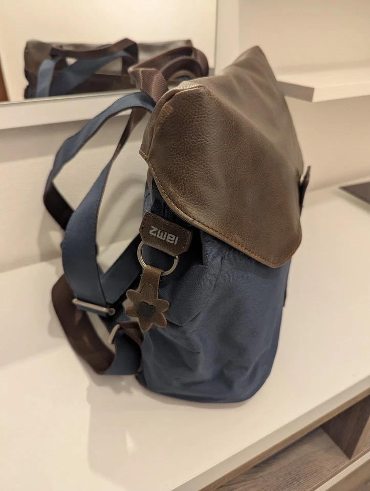 Rucksack von ZWEI, Modell Olli in Blau und Braun, für Damen - Bild 4 von 4