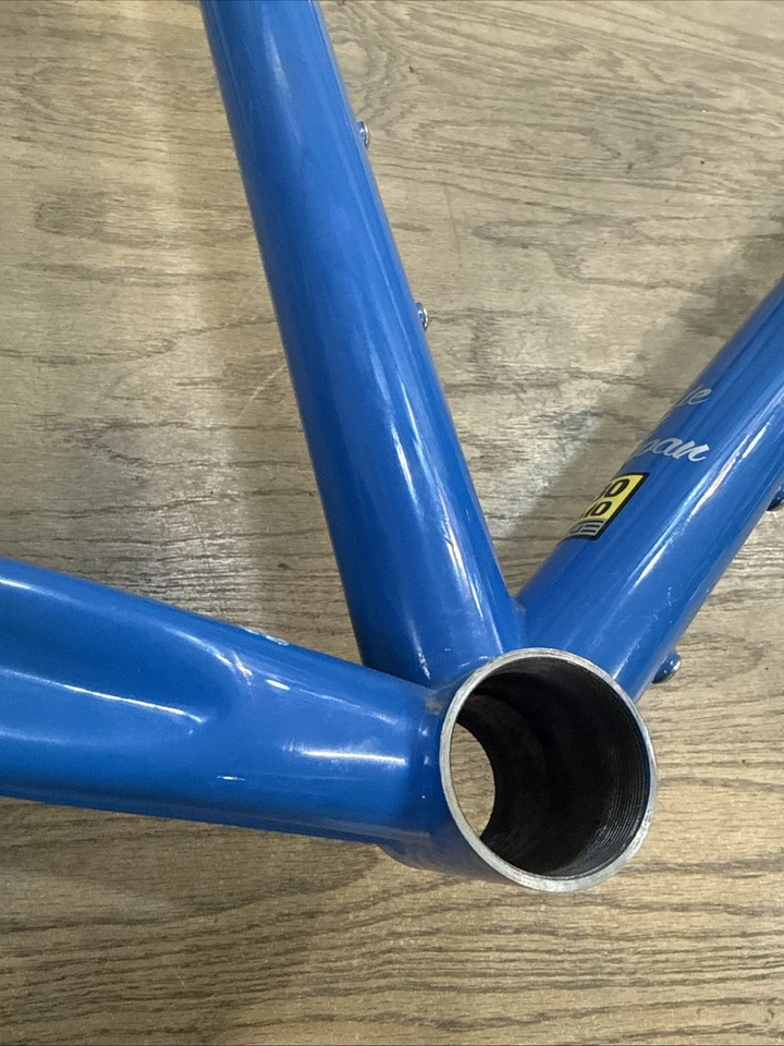 Cuadro de bicicleta de montaña Sim Works Doppo Locust Tange acero 27,5”+ 29” azul medio Foto 3 de 4