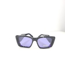 Prada Symbole SPR08Y Butterfly Sunglasses Havana Black/White Violet Lens