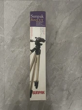 SUNPAK 8001 UT Camera Video Tripod 22"-60" 3 Way Pan and Tilt Head Nice Shape!