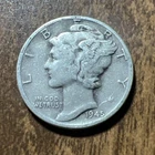 1945 MERCURY SILVER DIME ACTUAL Coin Get Today & Save & Fill Your Collection