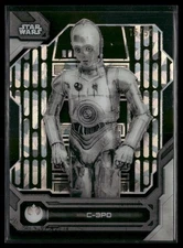 2024 Topps High Tek Star Wars #BW-C C-3PO Black/White/GOld Variation /50