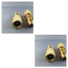 2 x 5/16" SAE MALE to 1/4" SAE FEMALE FOR  R22 GAUGE HOSE  VACUUM PUMP ADAPTER