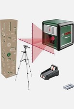 Bosch Quigo Green Cross Line Laser Set Accurate Leveling WITH TREPIED