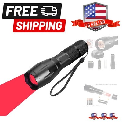 Red Light Flashlight, 1 Mode LED Flashlight for Astronomy, Aviation, Night Ob...
