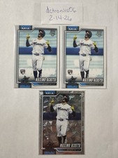 Topps 2026 Series 1 Diamanté Foil-Maximo Acosta Miami Marlins Rookie MLB 3-Cards