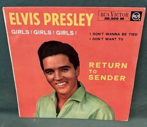 Elvis Presley RCA 86.309 Girls Girls Girls EP French 7/63 Nice