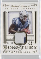 2015 Panini National Treasures Century Materials Prime 8/49 Phillip Dorsett 6p0