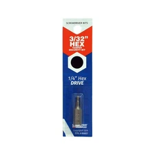Best Way Tools 86807 Security Hex Screwdriver Bit 3/32 x 1 L in.