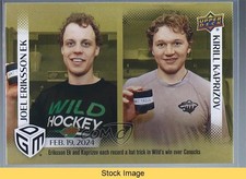 2023 Game Dated Moments Gold /100 Joel Eriksson Ek Kirill Kaprizov #63 READ 12l5