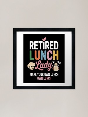 Cafeteria Arbeiter Wertschätzung Ruhestand gerahmtes Wandbild Poster Leinwanddruck Bild