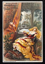 "Florida Water" Perfume and Oriental Hair Tonic Victorian Trade Card VGC