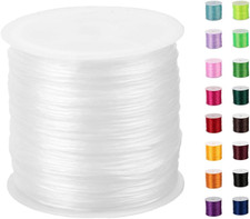 Bracelet String 1Mm Elastic String Crystal Stretch Bead String Cord for Bracelet