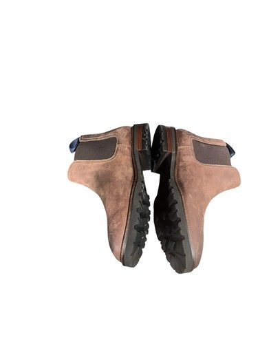 Florsheim Brown Leather Renegade Plain Toe Gore Chelsea Boot Size 9.5 W - Picture 3 of 7