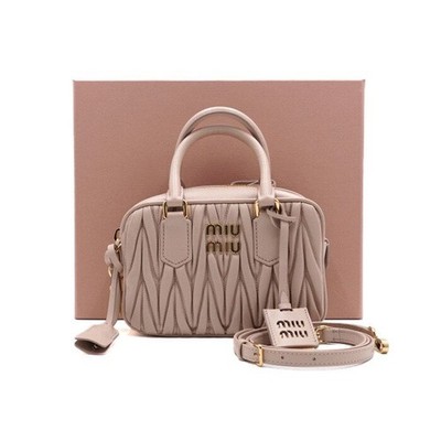 Miu Miu Arcadia Napa Women's Tote and Shoulder Bag in Powder Pink 152315728 [P]