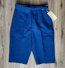 Vintage 60's Shorts Gay Glide Blue Belted NWT High Waist Side Zip ILGWU 26"