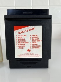 Maxi 15 HES Nintendo NES Piggyback Cart Variant PAL AUS Complete + Catalogue