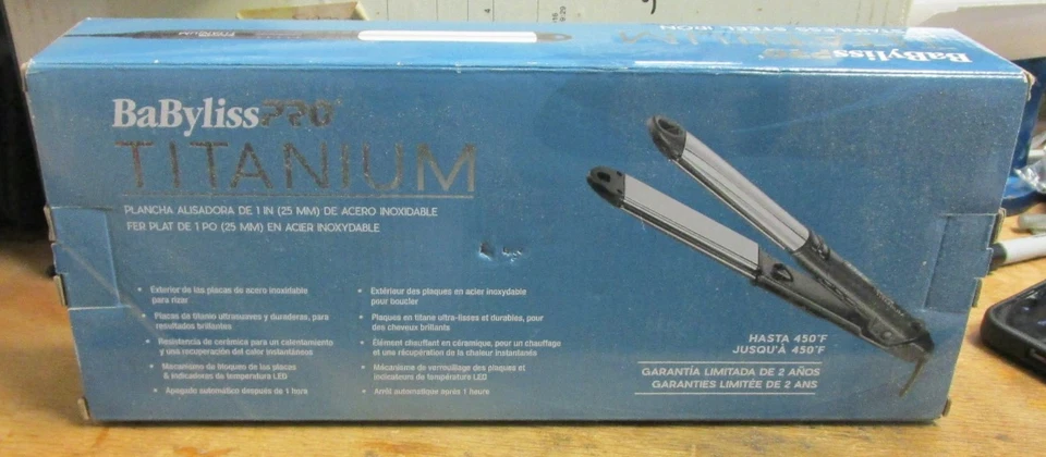 Babyliss Pro Titanium 1" Stainless Steel Iron - Image 2 of 4