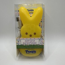 Peeps Yellow Light Up Bluetooth Speaker USB Rechargeable Night Light Button