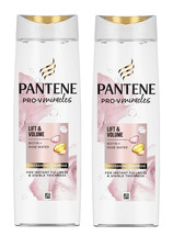 2x Pantene Pro-V Lift & Volume Silicone Free Biotin + Rose Water Shampoo 300ml