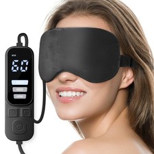 Ezona Heated Eye Mask, Warm Compress USB 1 Count Pack of 1 , Black