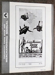 SKY DIVING/SCUBA DIVING original 1968 movie pressbook LLOYD BRIDGES/IVAN TORS