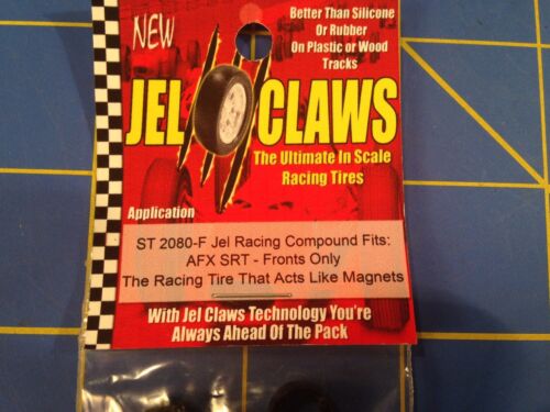 Neumático a escala HO Jel Claws ST-2080F para AFX SRT, Mega G, Tomy AFX Turbo - Frontal - Imagen 3 de 4