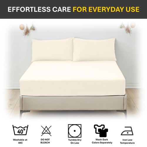 4 Pack Pillow Cases Brushed Microfibre Plain Pillowcases Envelope Close 50x75cm - Picture 61 of 74