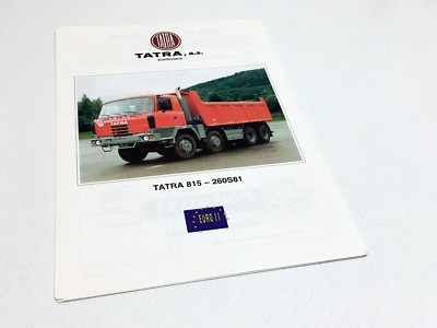 2000 Tatra 815 260S81 36 255 8x8.2 Information Sheet Brochure