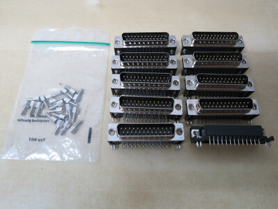 10 Stück D-SUB 25 polig Print Stecker 90°