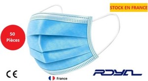 Promo Masque lot de 50 pièces Stock en France Livraison rapide et gratuite